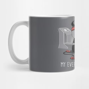 My Everything Hurts Cute Funny Panda Gym Fitness Yoga Lover Animal Lover Design Mug